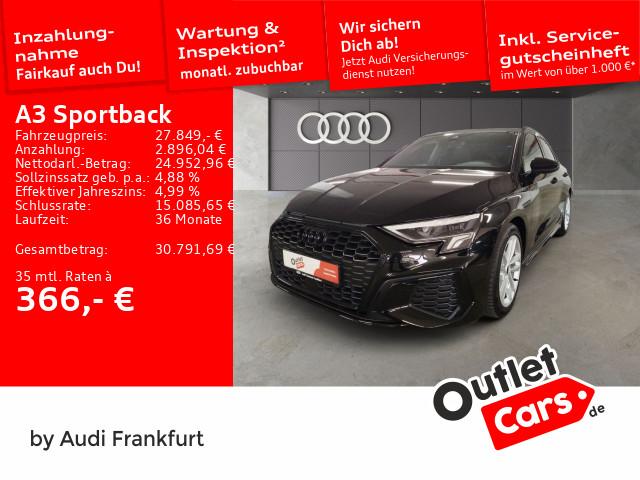 Audi A3 Sportback 35 TFSI S tronic S line LED Navi Te