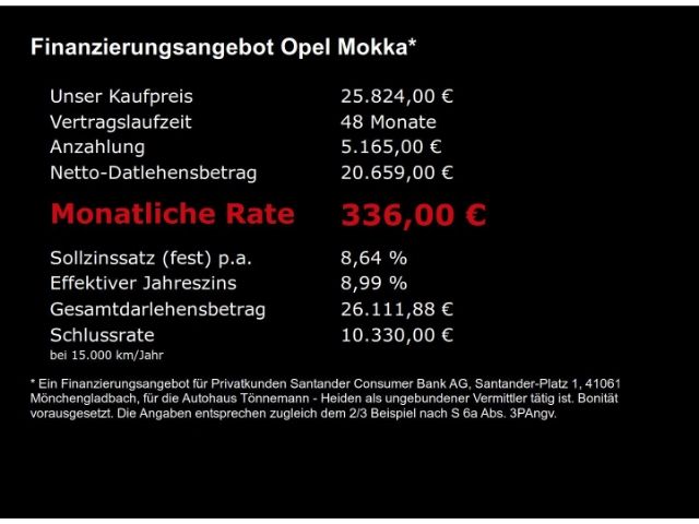 Mokka B BLACK AT+LED LICHT+NAVI+RÜCKFAHRKAMERA+K