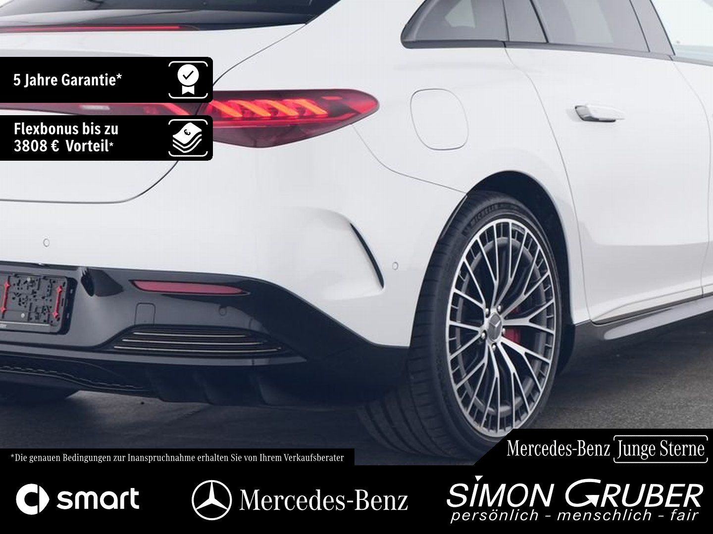 Fahrzeugabbildung Mercedes-Benz EQE 43 4M AMG Night Hyper Pano Carbon Nappa TV