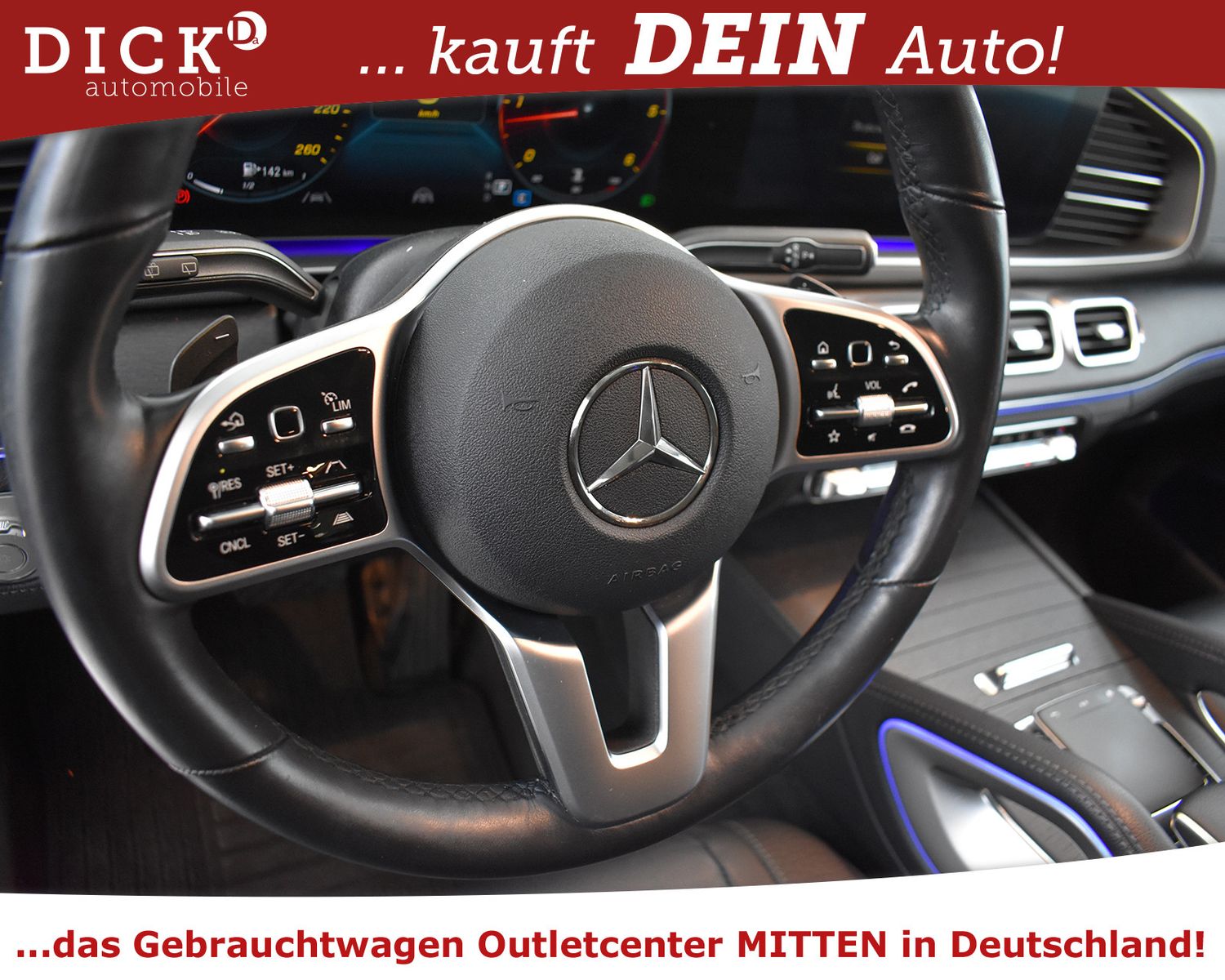 Fahrzeugabbildung Mercedes-Benz GLE400d 4M. 2X AMG Line SOFT+WIDES+360+MULTB+AHK