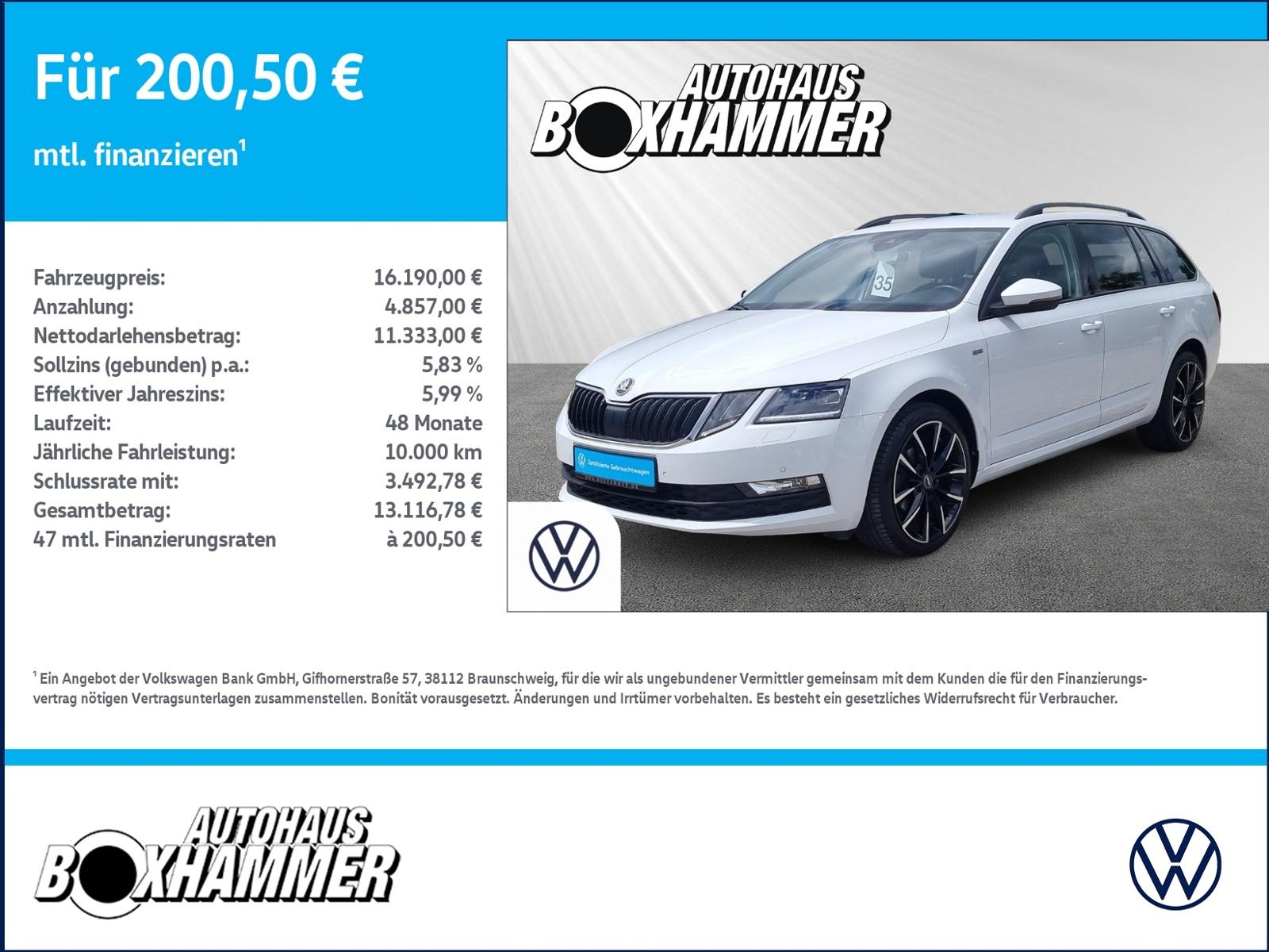 Skoda Octavia Combi 1.6 TDI DSG Soleil NAVI+AHK+STAND.