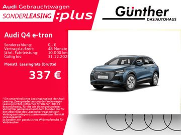 Audi Leasingangebot: Audi Q4 e-tron 40+WINTERRÄDER+PANORAMADACH+KAMERA+NAV