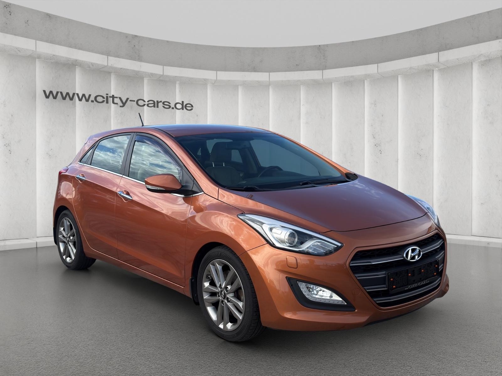Hyundai i30 blue Premium*Autom.*Leder*1.Hand*Scheckheft*