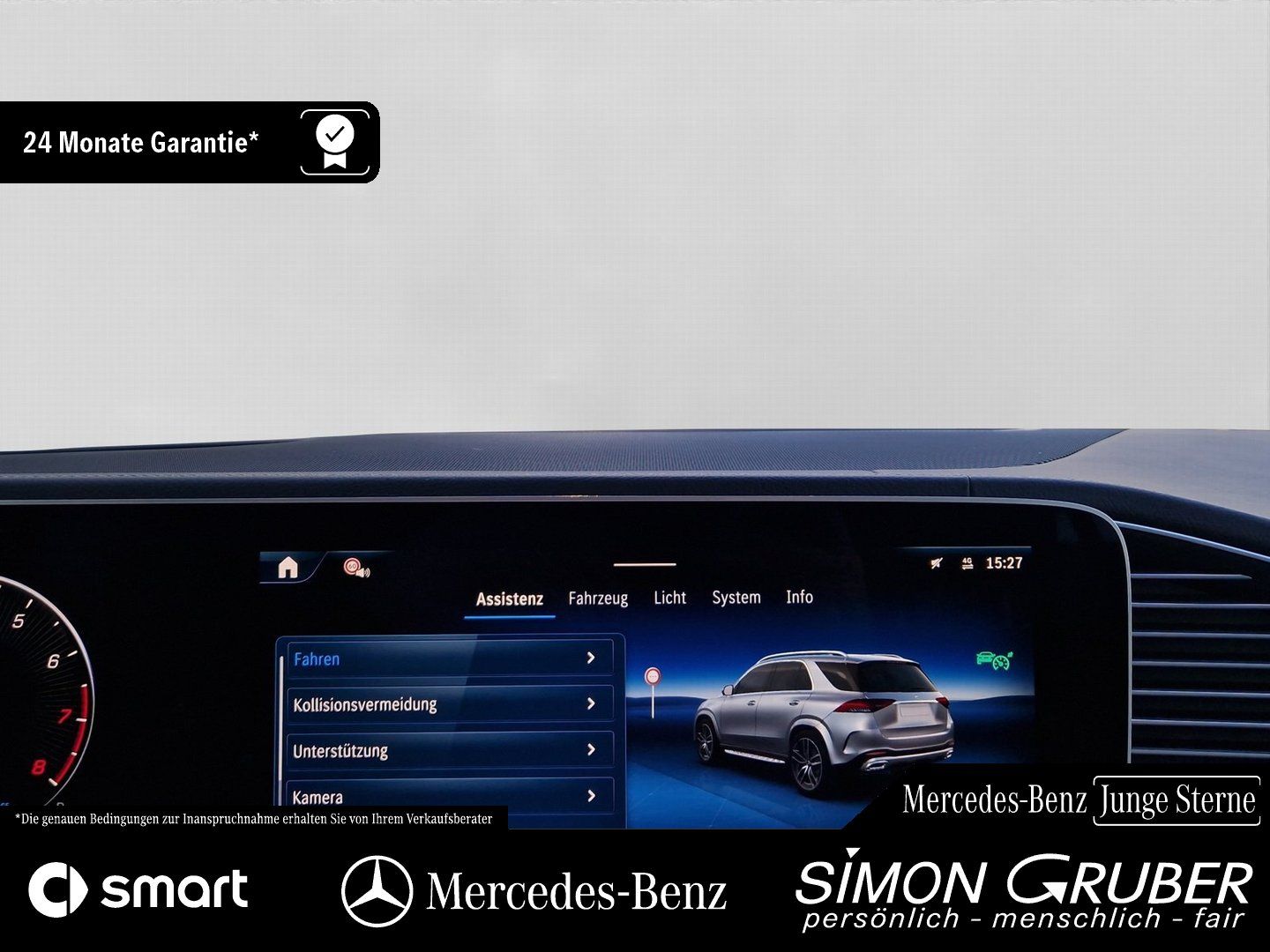 Fahrzeugabbildung Mercedes-Benz GLE 580 4M Pano Airmatic Sitzklima HUD Burm AHK