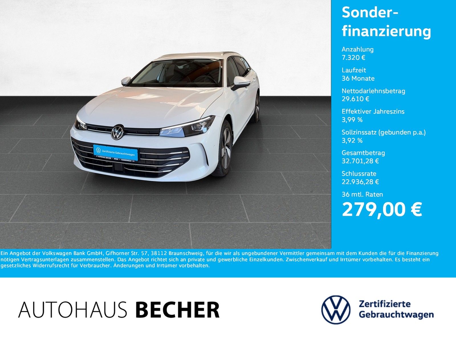 Volkswagen Passat Variant Business 1.5 eTSI DSG /AHK/Navi