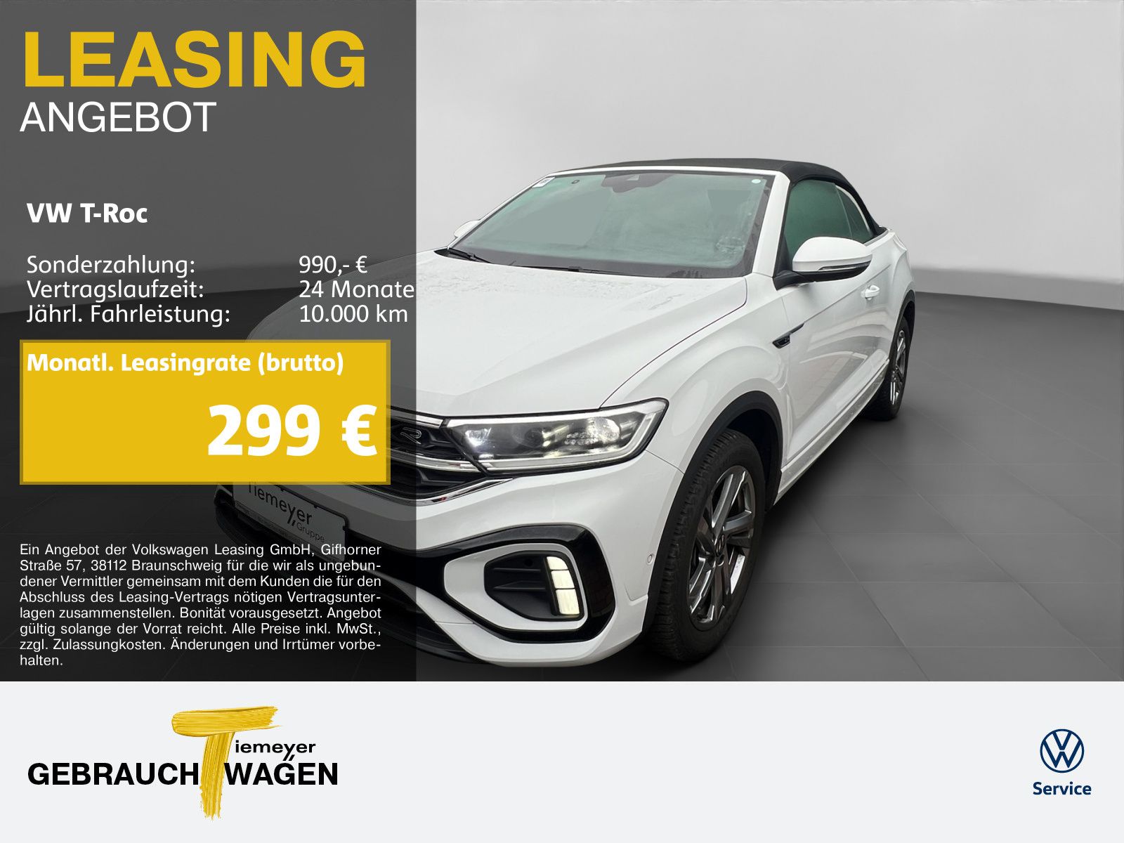 Volkswagen T-Roc Cabrio 1.5 TSI DSG R-LINE LM17 AHK NAVI SI