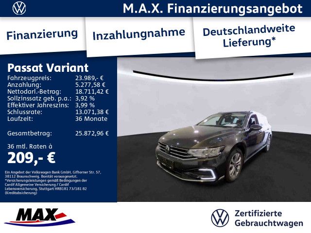 Passat Variant GTE 1.4 TSI DSG +NAVI+KAMERA+ACC+