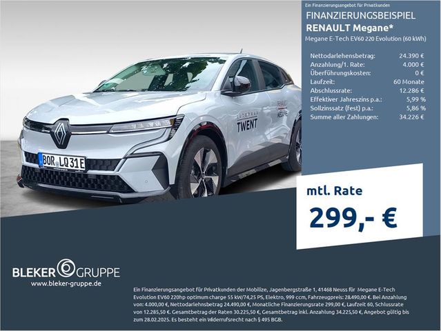 Renault Megane E-Tech EV60 220 Evolution (60 kWh)