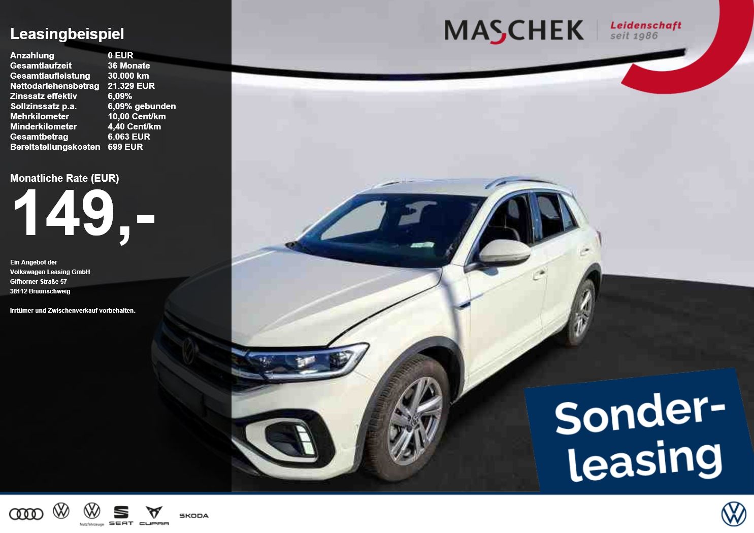 Volkswagen T-Roc R-Line 1.0 TSI LED Sitzh Parkassist Lane A