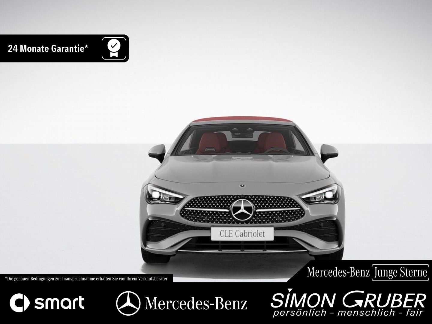 Fahrzeugabbildung Mercedes-Benz CLE 450 4M Cabrio AMG Leder rot 360 Burm 19 Zoll