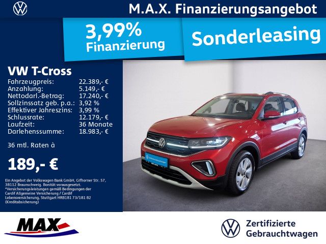 T-Cross 1.0 TSI LIFE IQ.LIGHT+NAV+KAMERA+ACC+ALU