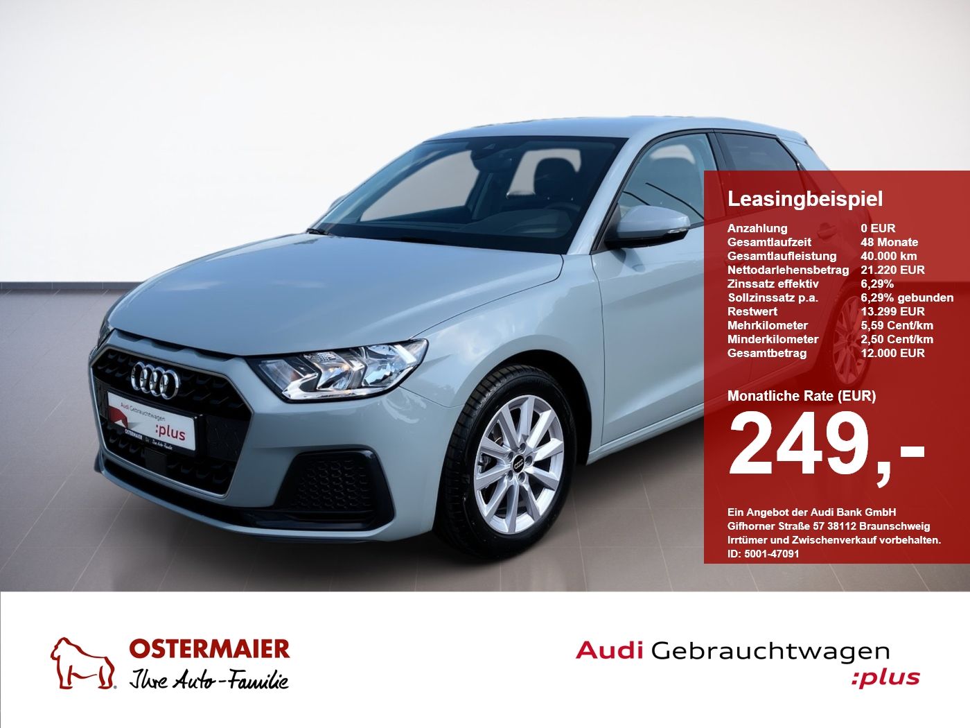 Audi A1 Sportback ADVANCED 30 TFSI 116PS ALU.SITZHZG.
