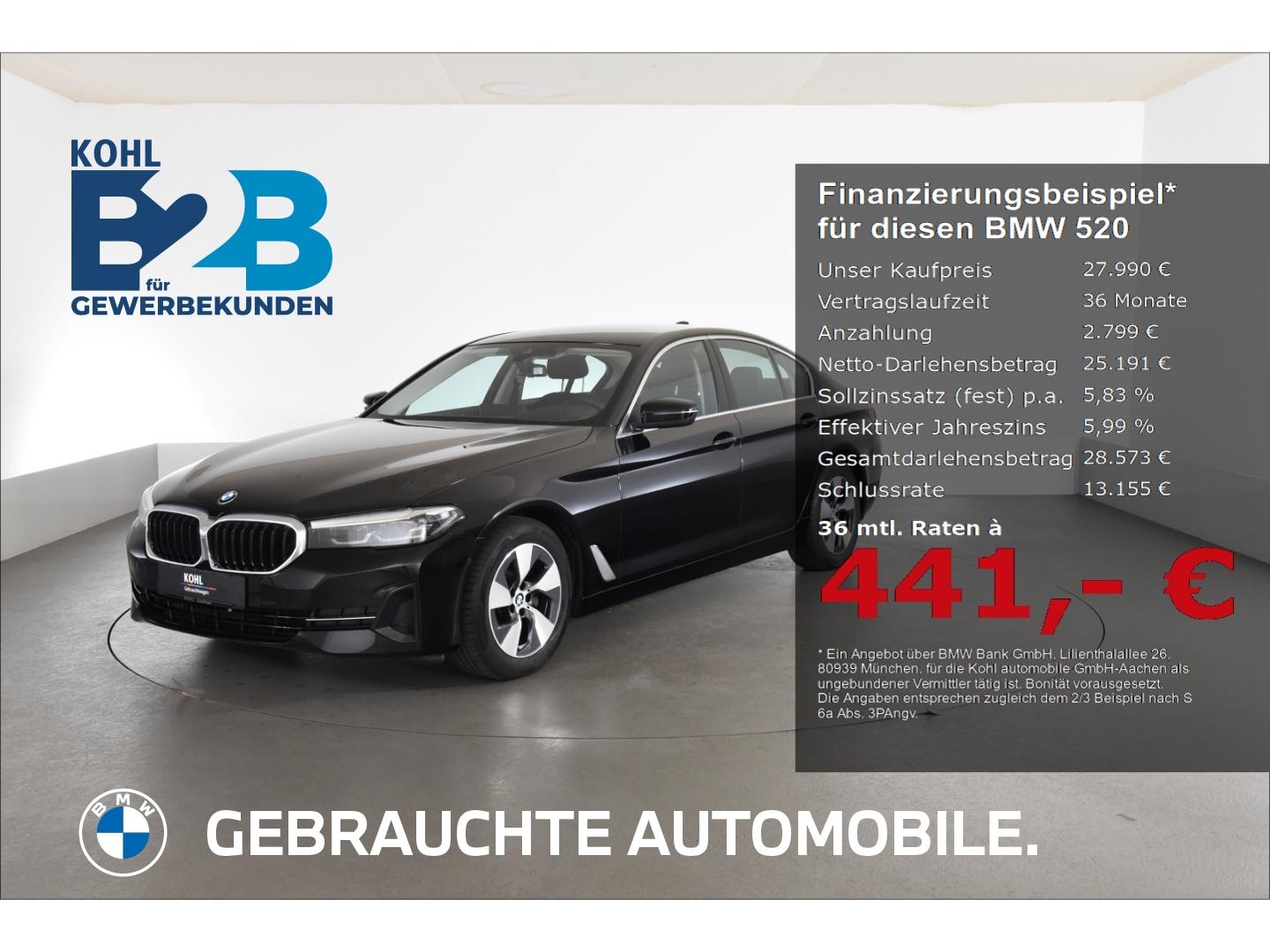 BMW 520 i Limousine Head Up Display Parking Assistan