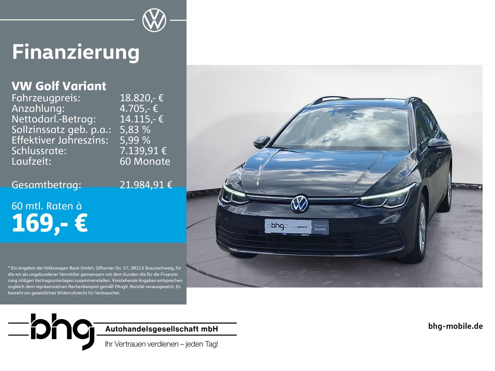Volkswagen Golf Variant 1.0 eTSI OPF DSG Life