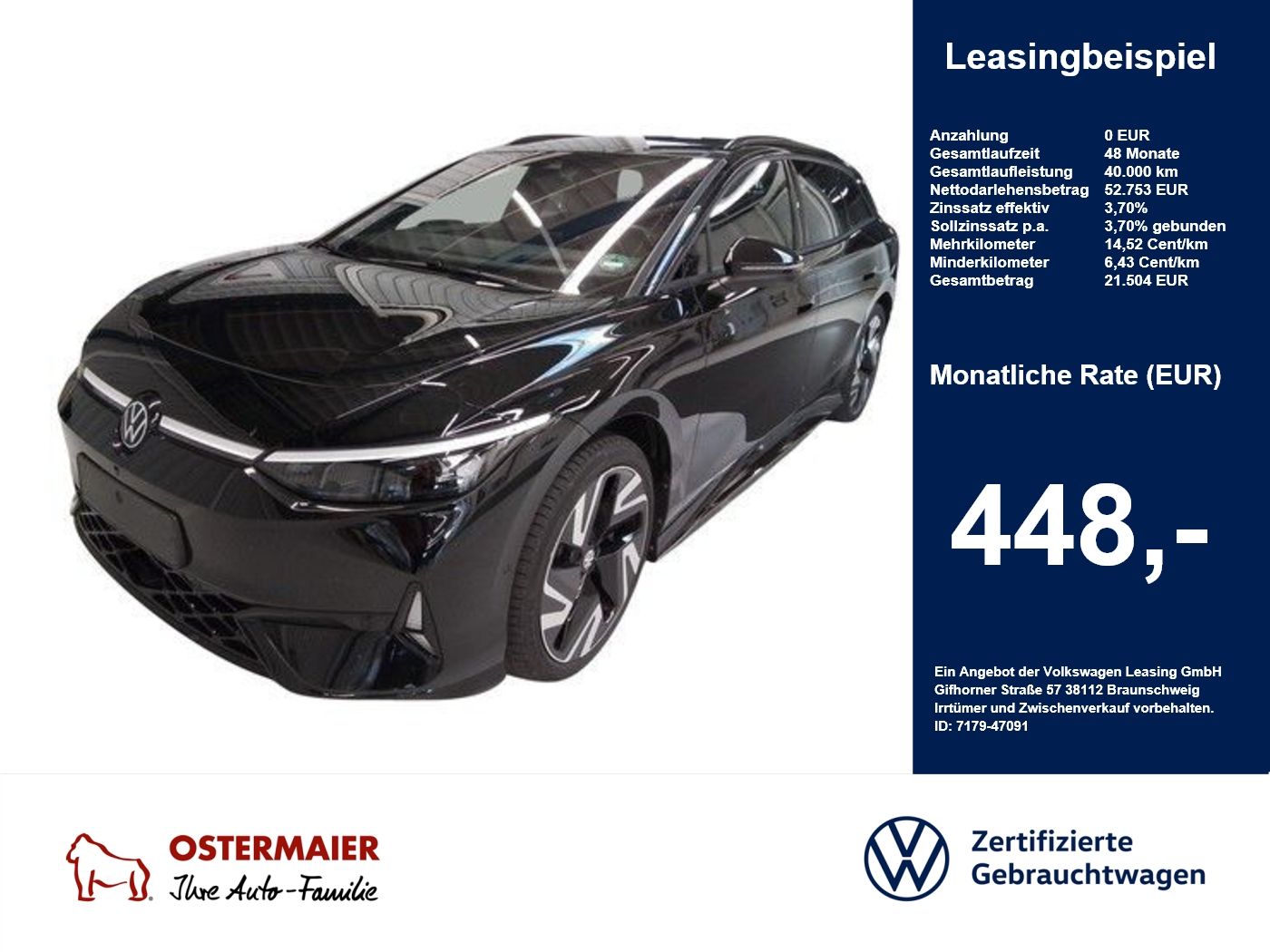 Volkswagen ID.7 Tourer GTX 340PS 4M ACC.5J-G.WÄRMEPU foto 1