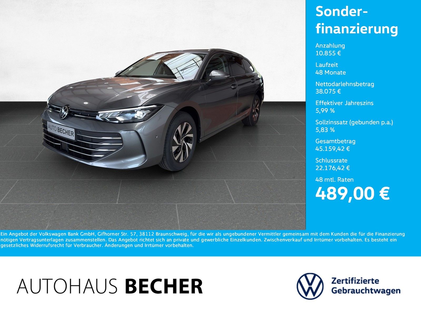 Volkswagen Passat Variant Business 2.0 TDI DSG AHK Navi foto 1