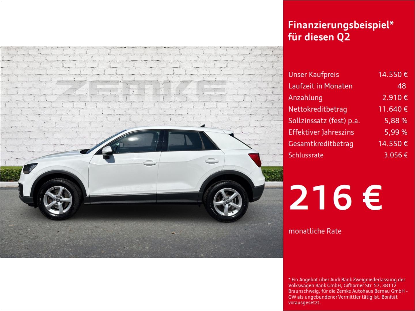 Audi Q2 1.0 TFSI ultra StandHZG AHK-abnehmbar Navi Di