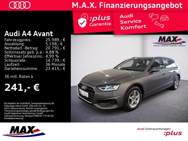 A4 Avant 35 TFSI S TRONIC LED+AHK+NAVI+KLIMA+ALU
