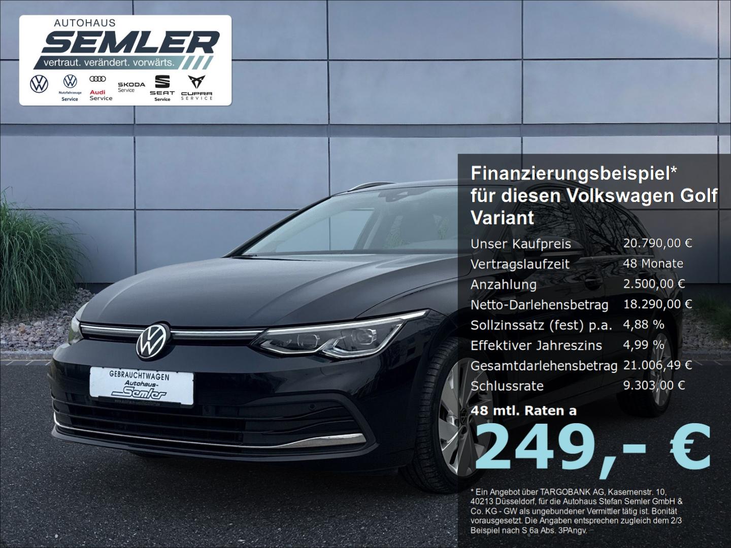 Volkswagen Golf Variant VIII Style 2.0 TDI DSG NAV H&K R-KA