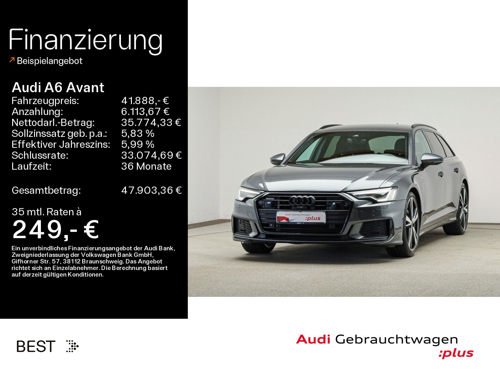 Audi A6 Avant 40 TDI qu 2 x S line, Assist, Matrix, A