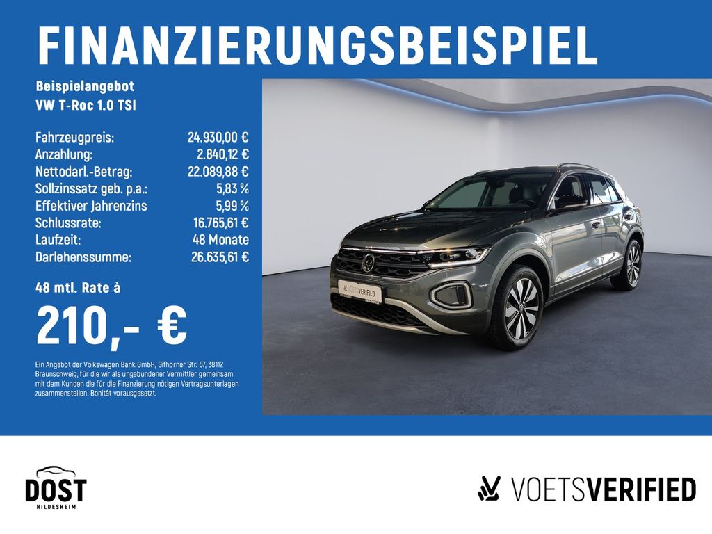 T-Roc 1.0 TSI Life LED+NAVI+SHZ
