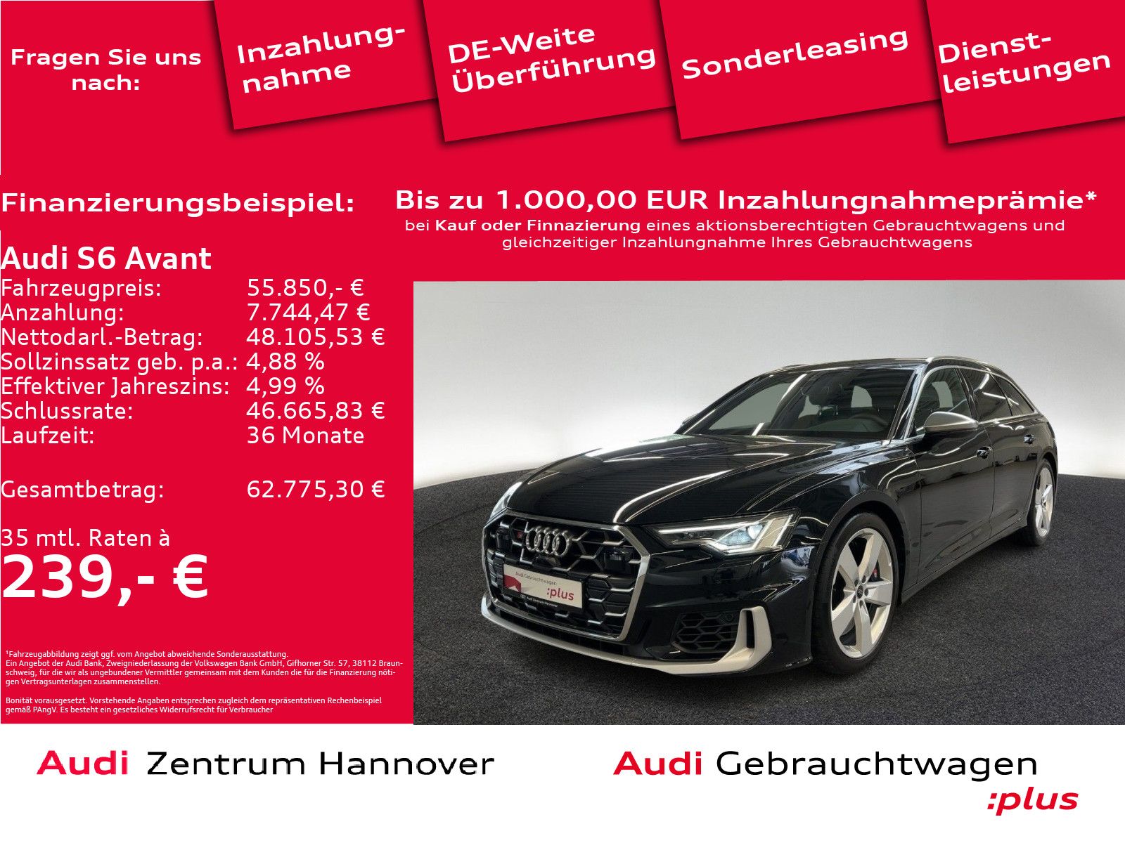 Audi S6 Avant 55 TDI qu. Kamera LED ACC DAB