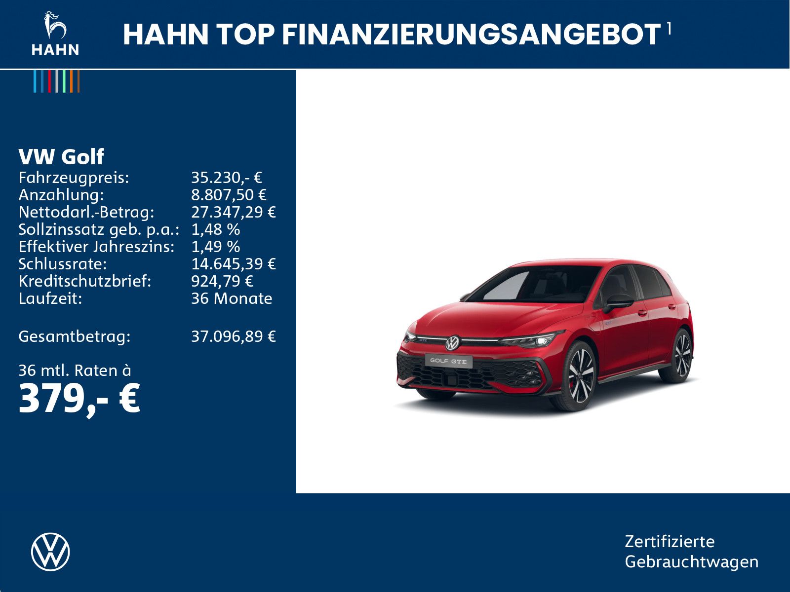 Volkswagen Golf GTE 1.5 eHybrid Matrix Nav 360° HUD ACC APP foto 2