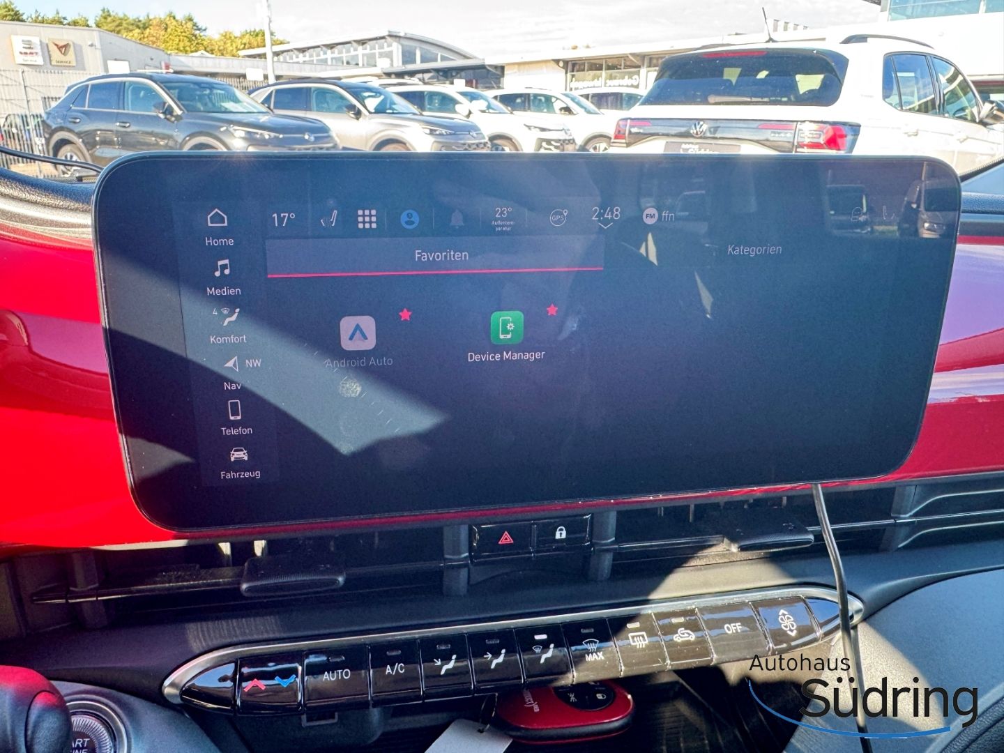 500e Cabrio Red Navi  Apple CarPlay Android Auto