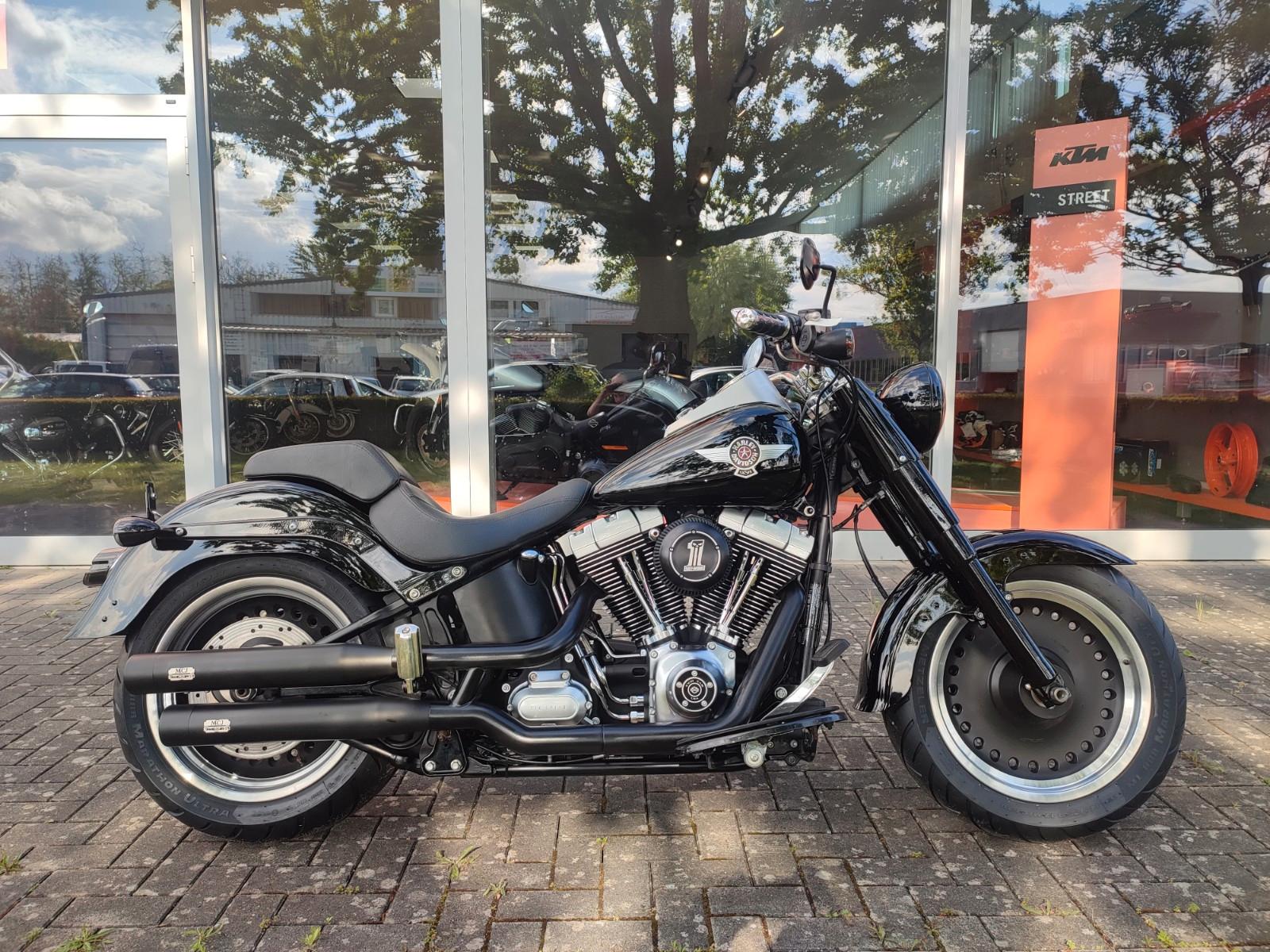 Harley-Davidson FLSTFB Fat Boy Lo 2011 MCJ Klappenauspuff