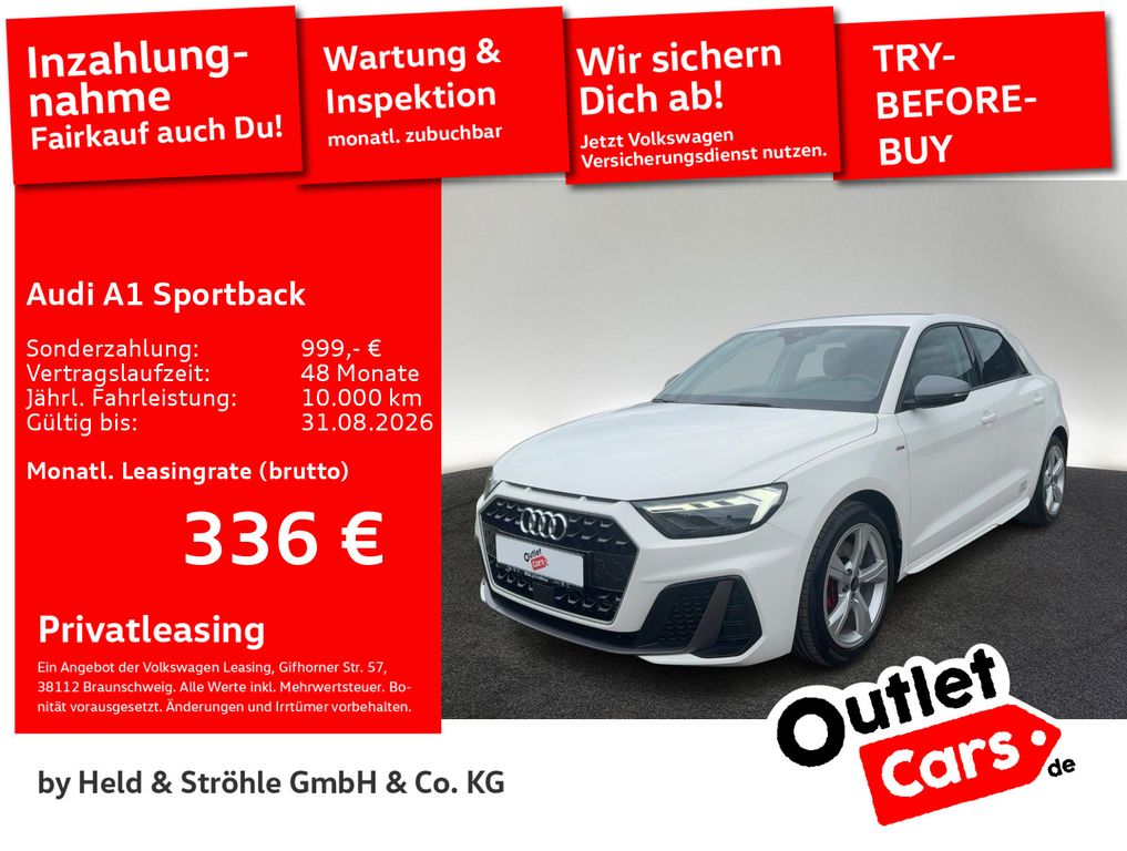 Abbildung Leasingangebot Audi A1 Sportback S-Line 40 TFSI LED NAVI+ SHZ