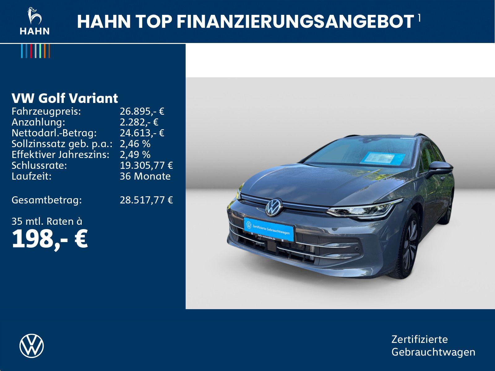 Volkswagen Golf Variant 2.0TDI DSG Goal AHK LED ACC SHZ App foto 2