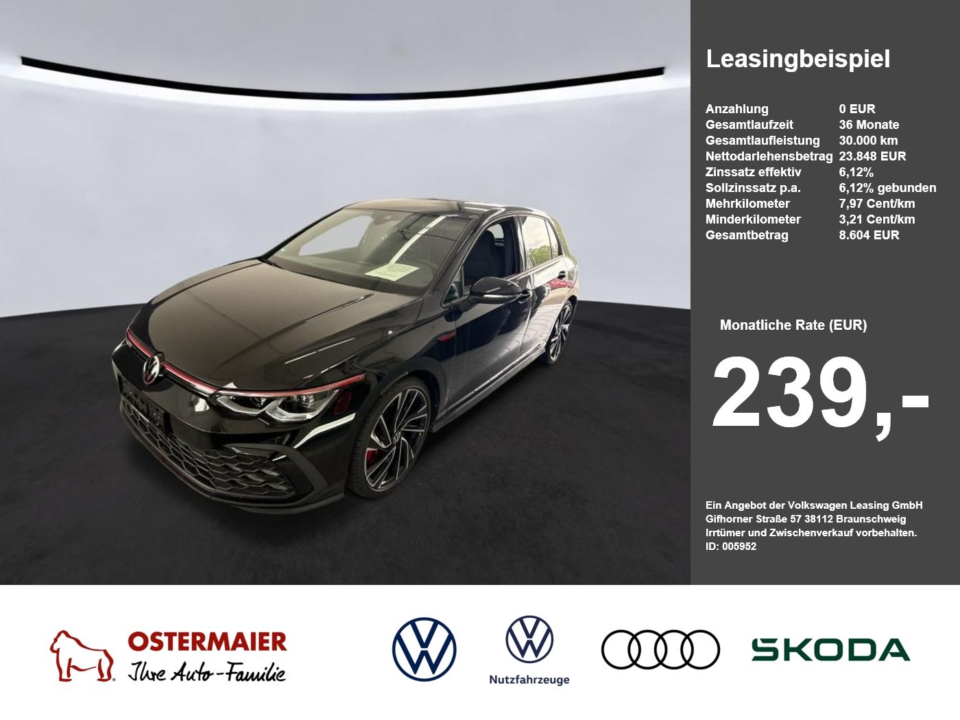 Volkswagen Golf GTI 245PS DSG.MATRIX.NAV.ACC.19ZOLL.KAMERA