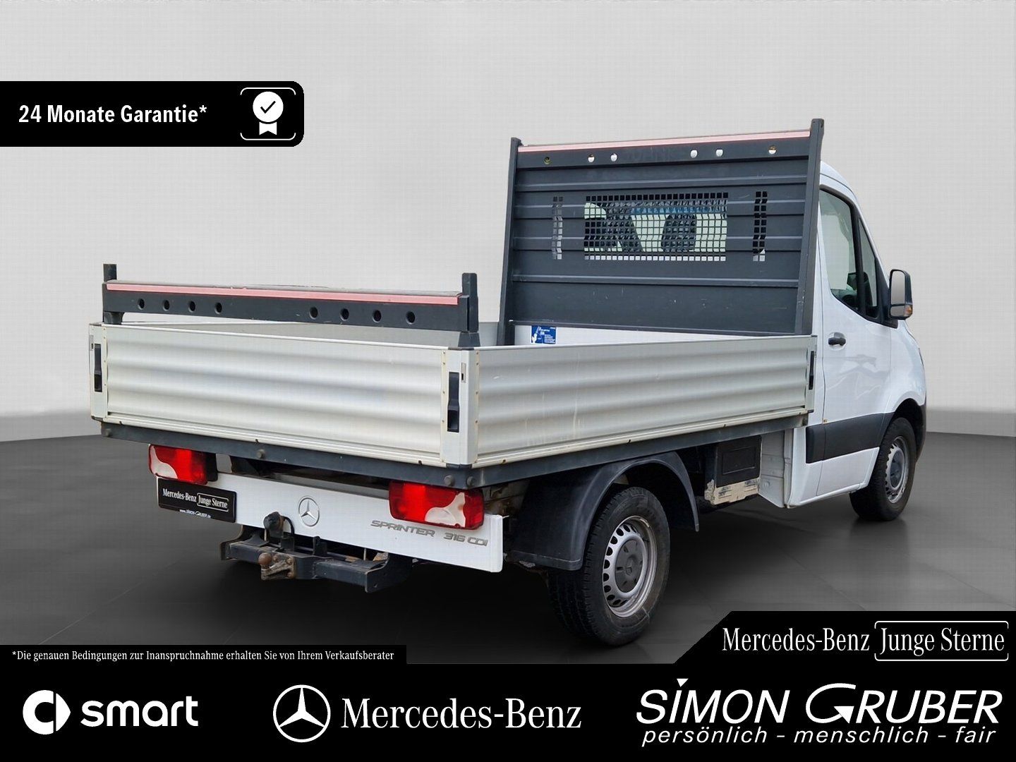 Fahrzeugabbildung Mercedes-Benz Sprinter 316 Pritsche Kompakt 3Sitze Klima AHK
