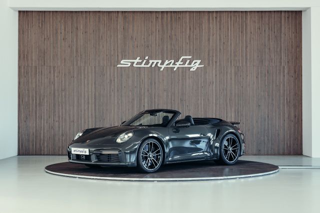 PORSCHE Turbo S Cabriolet, PTS slategrey 6601, Lift,PCCB