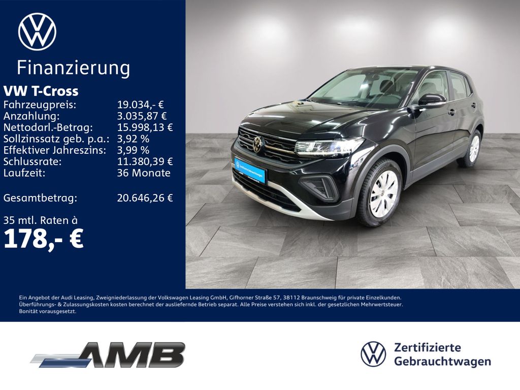 T-Cross 1.0 TSI LED/digi.C/Sitzhzg/bis08.2030Gar