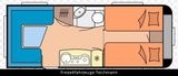 Hobby 495 UL Sat-Tv/  Markise/ Mover - Hobby Wohnwagen 495