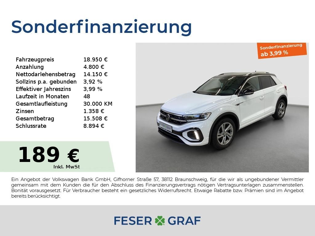 Volkswagen T-Roc R-Line 1.0 TSI RFK Navi LED ACC Virtual