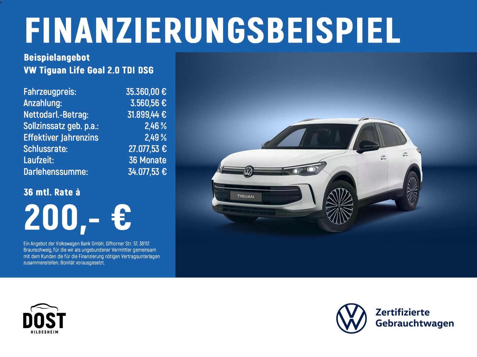 Volkswagen Tiguan Life Goal 2.0 TDI DSG MATRIX-LED AreaView foto 1