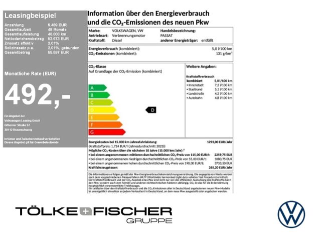 Volkswagen Passat Business 2.0 l TDI SCR 7-Gang-DSG