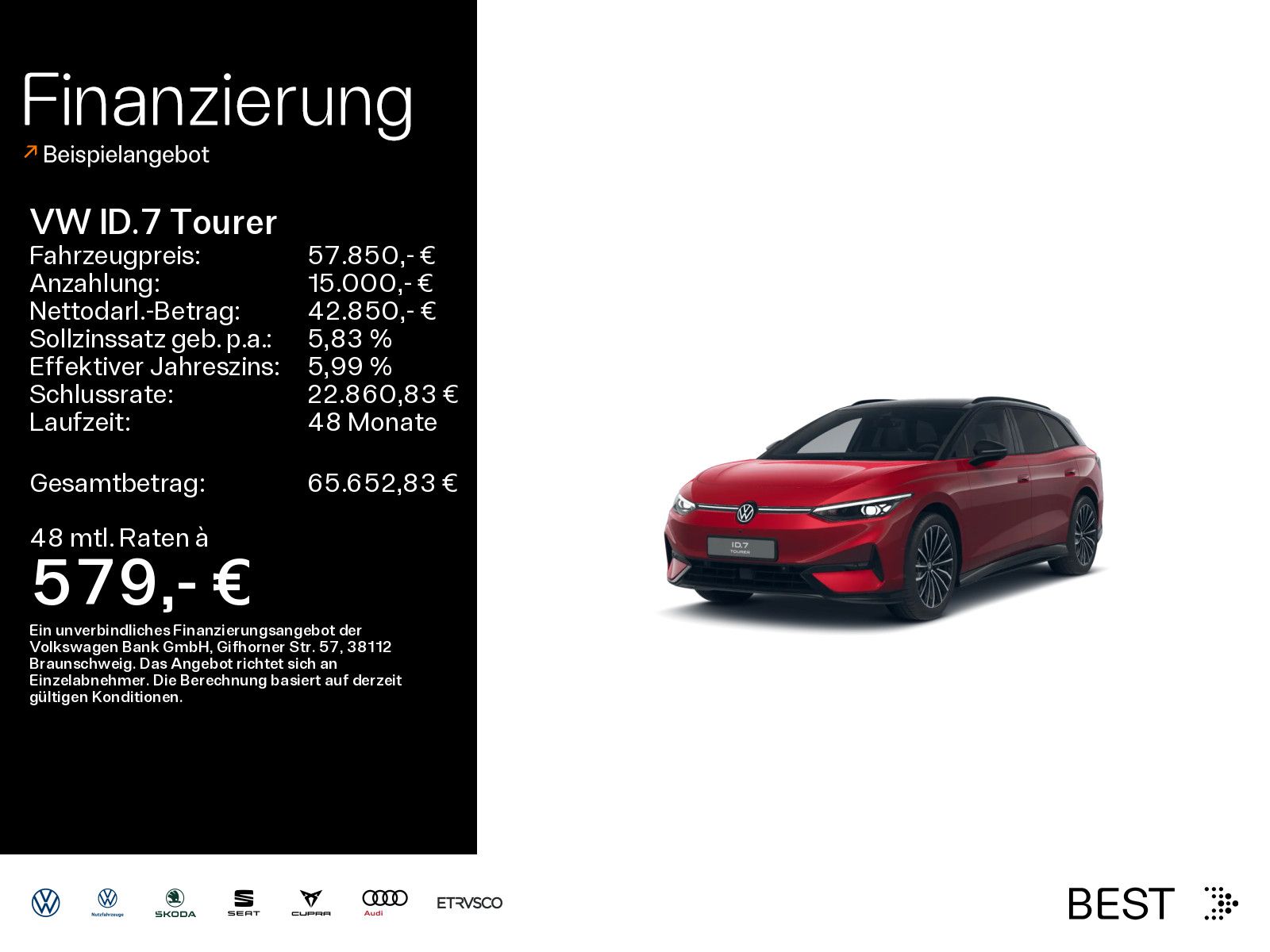 Volkswagen ID.7 Tourer Pro S 86 kWh AHK*Pano*Wärmepumpe