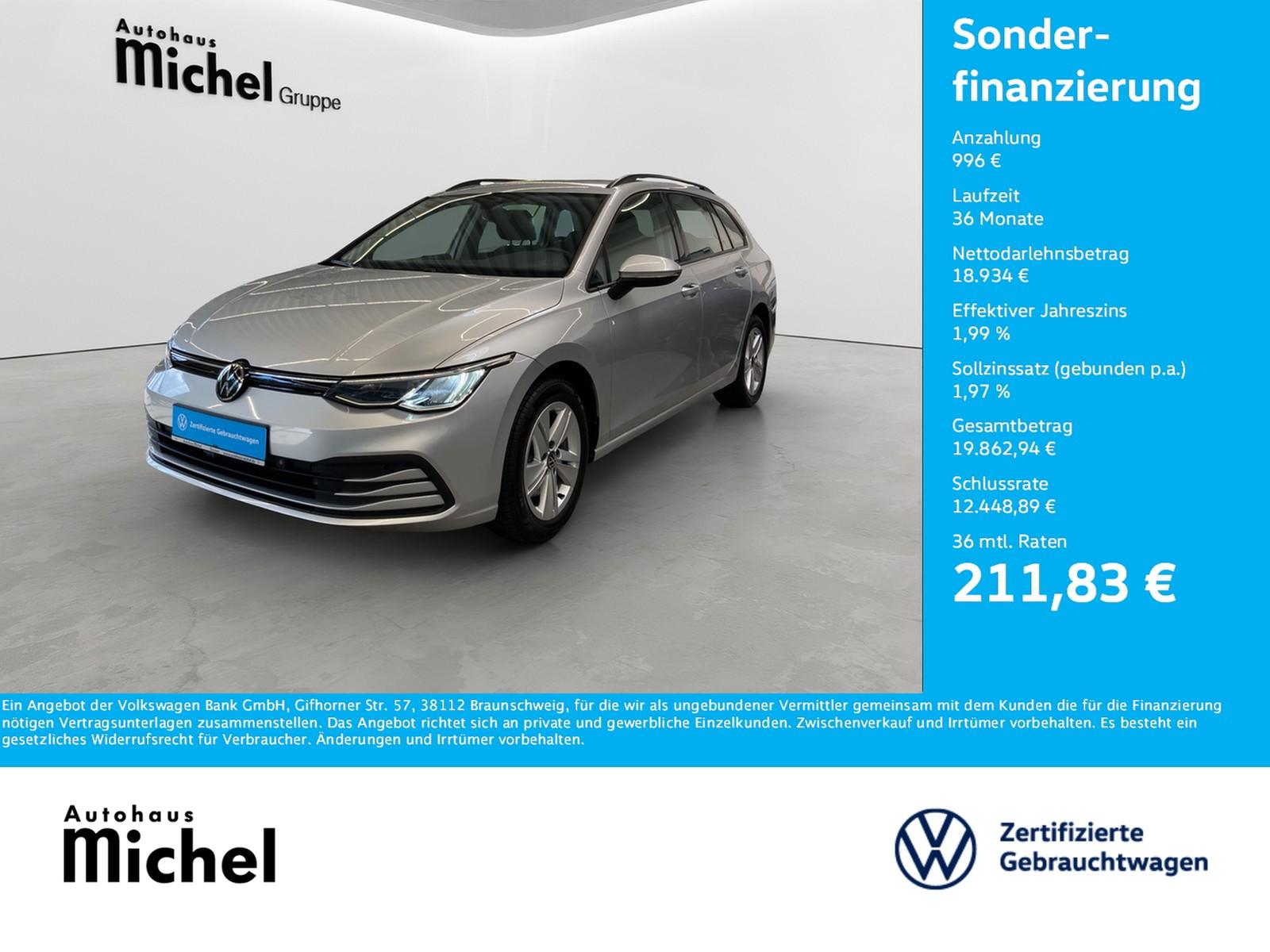 Volkswagen Golf 8 Variant TDI Life LED Navi Alu