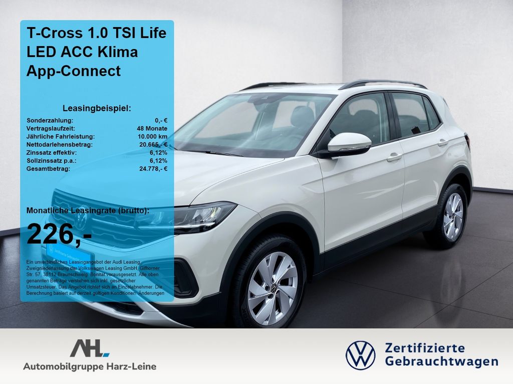 T-Cross 1.0 TSI Life LED ACC Klima App-Connect