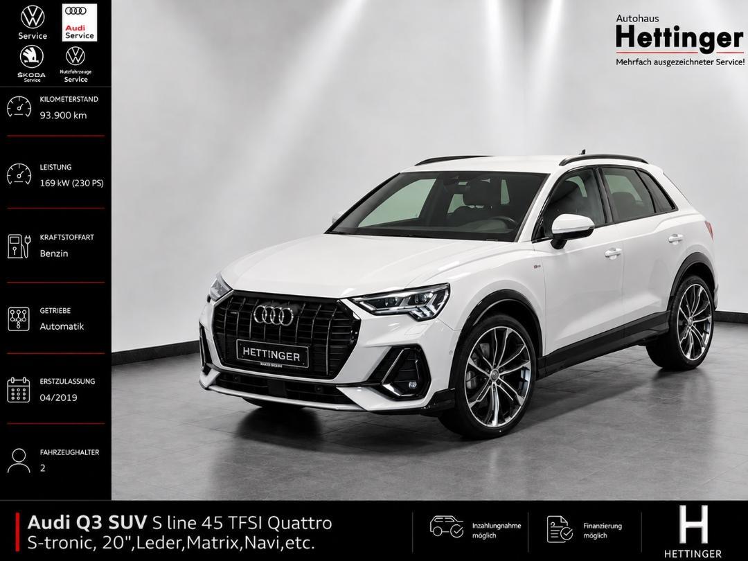 Audi Q3 SUV S line 45 TFSI Quattro S-tronic, 20",Lede