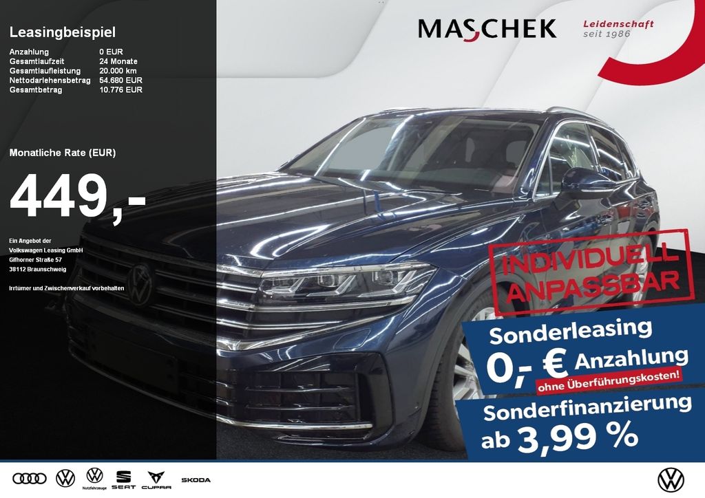 Volkswagen Touareg Elegance 3.0 TDI Luftfwk AHK Navi Kamera