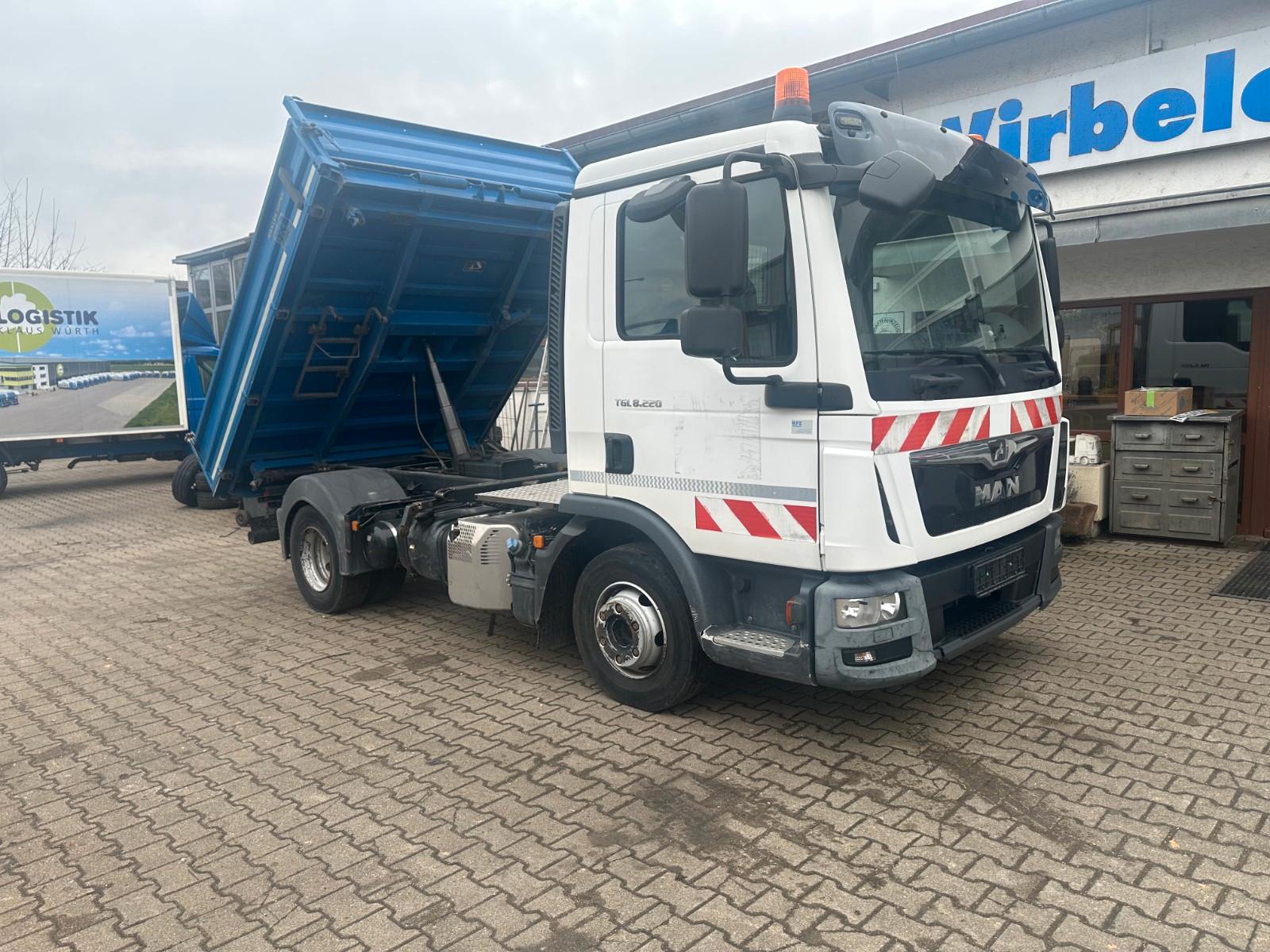 MAN TGL 8.220 Kipper, Euro 6, AHK 2x, Sonderaufbau