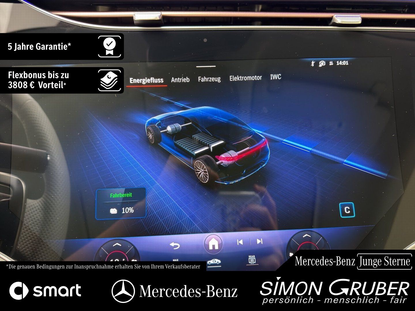 Fahrzeugabbildung Mercedes-Benz EQE 43 4M AMG Massage Sitzklima Pano AHK Mod 25