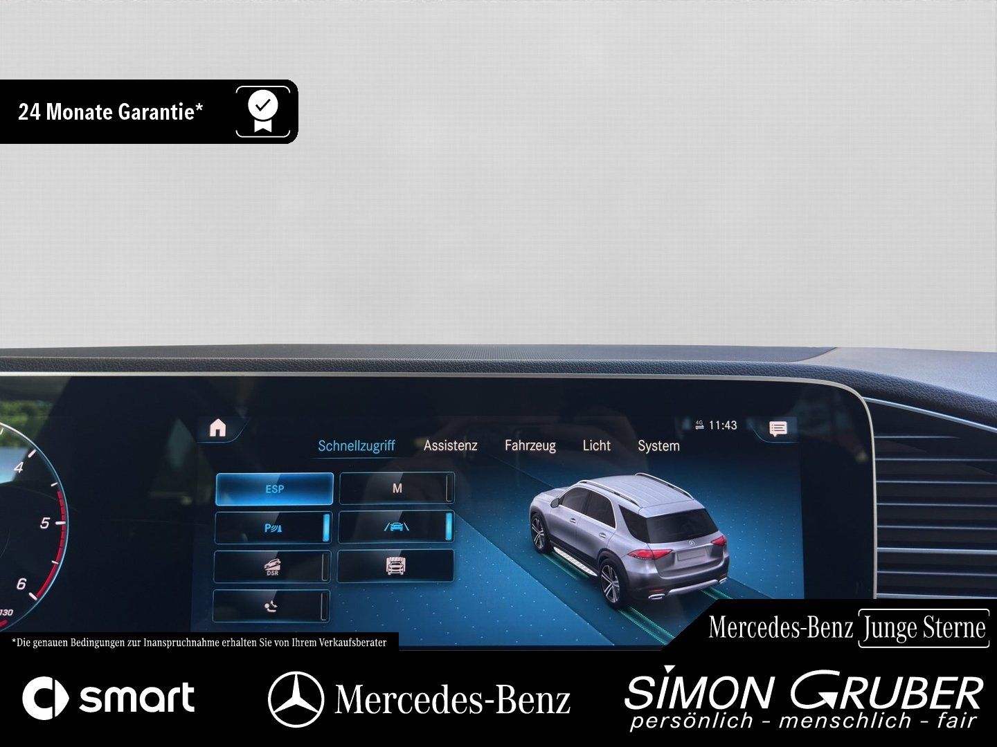 Fahrzeugabbildung Mercedes-Benz GLE 300 d 4M AMG Night Pano Burm 360 AHK LED 20"