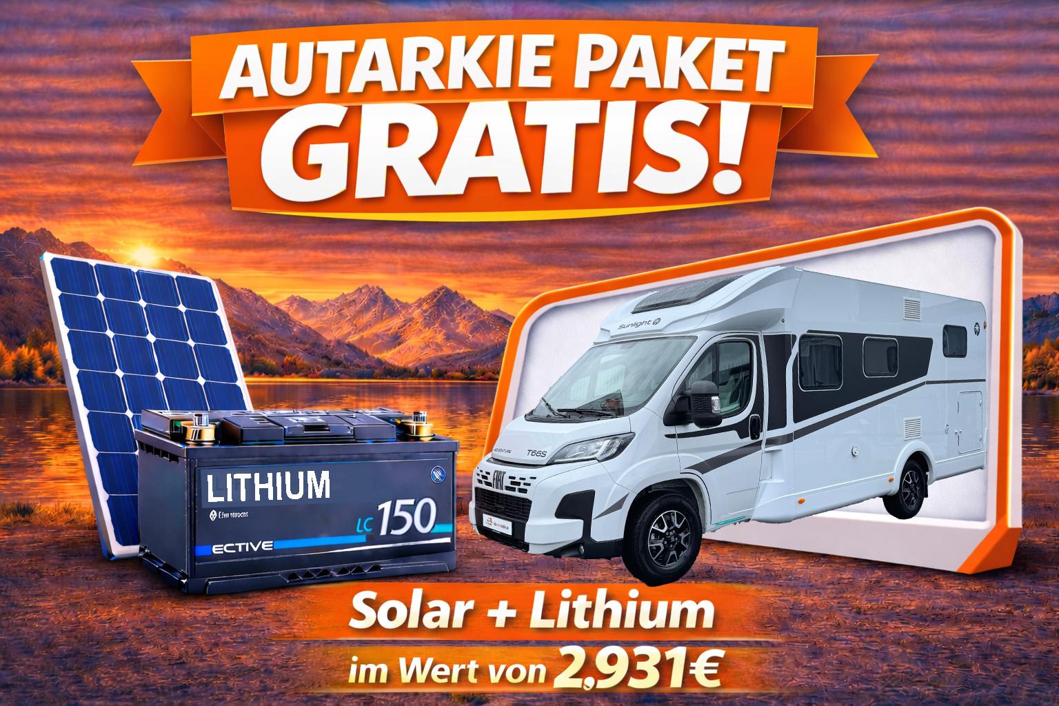 Sunlight T 66 S Adventure, 90l,6E,Markise,REMIS,AKTION