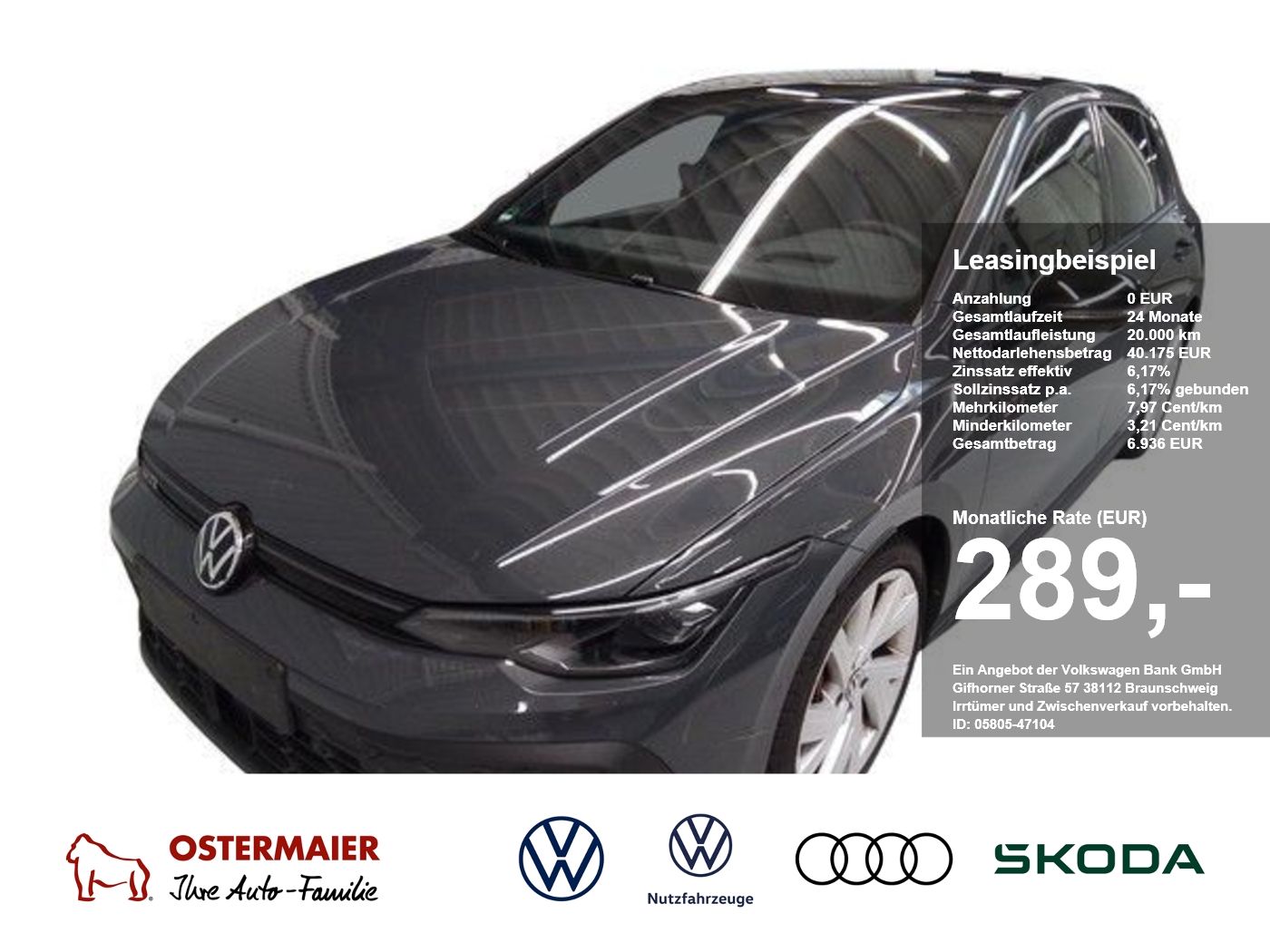Volkswagen Golf VIII GTI BLACK 265PS DSG NP.61T LEDER.19 PA