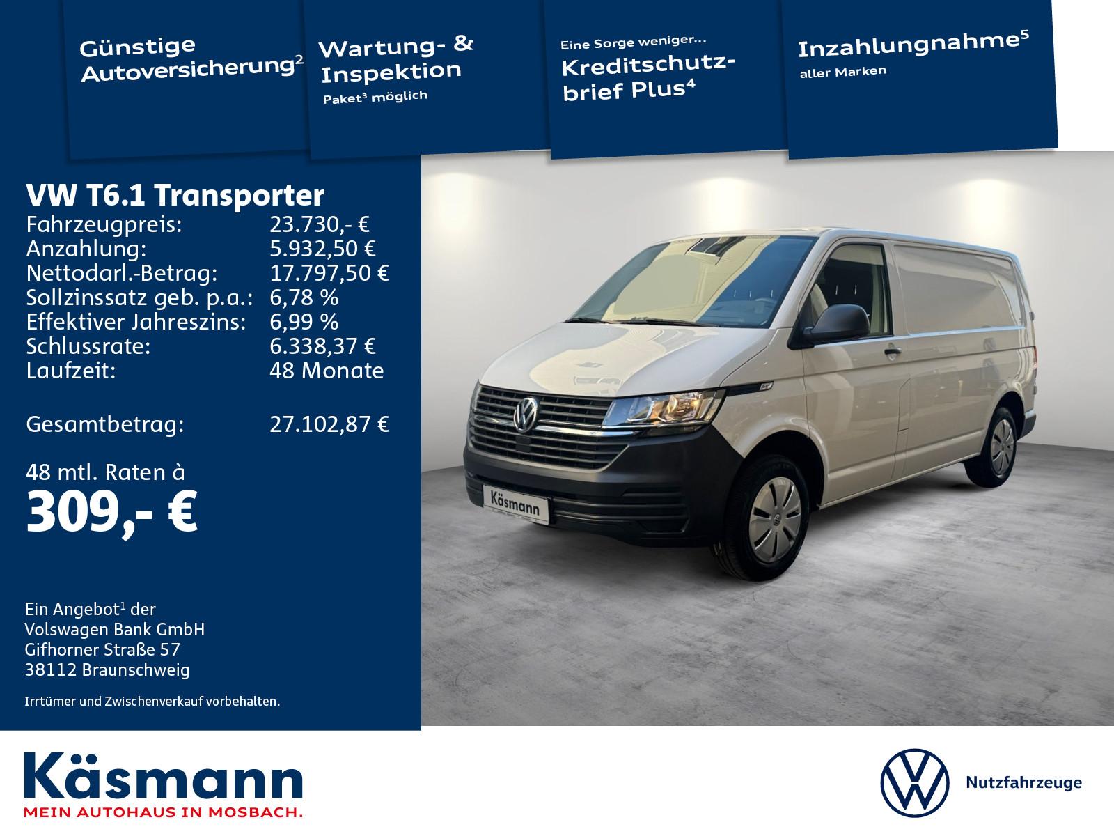 Volkswagen T6.1 Transporter Kasten 2.0TDI AHK DAB